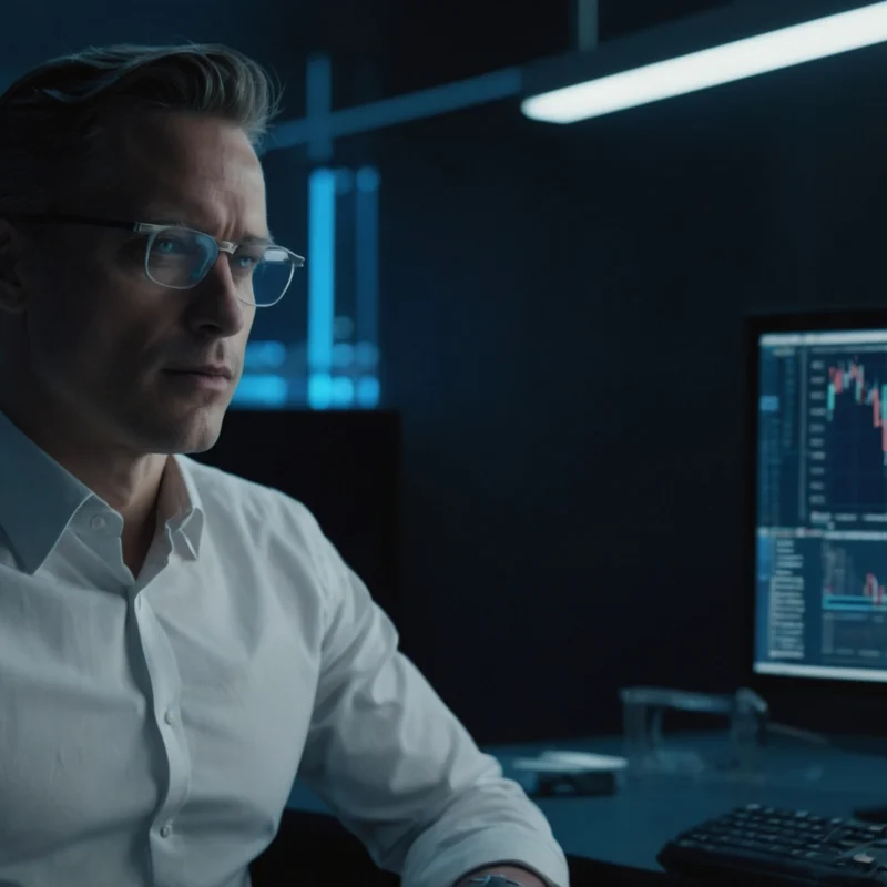 Banking technology professional working with AI-enabled financial systems